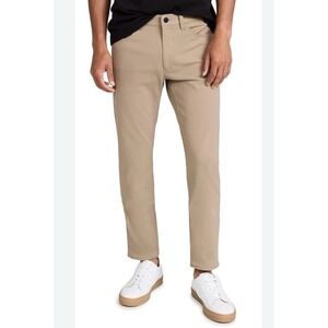 Theory Zaine Patton Pants Mens 32 x 29 Khaki Beige Slim Fit Stretch Chino Turkey